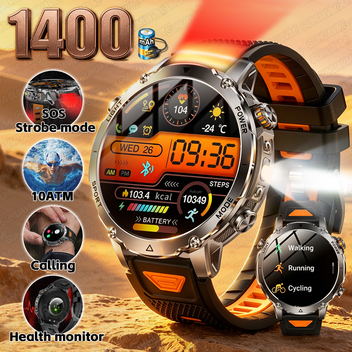 Smartwatch Nexus - 2026New Outdoor Military Shining Flashlight Sports