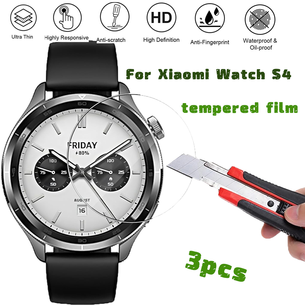 3PCS Tempered Glass Smartwatch – Xiaomi Smartwatch S4 Accessories Bewertung und Preis