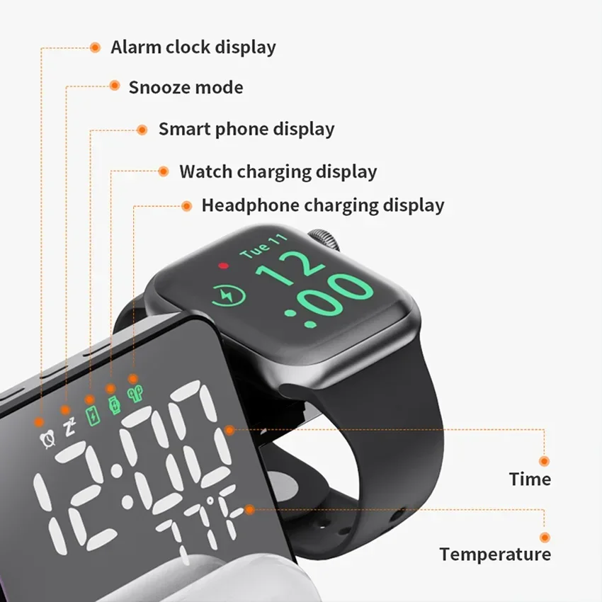 Wireless Charger Alarm Clock S – Wireless Charger Watch Bewertung und Preis