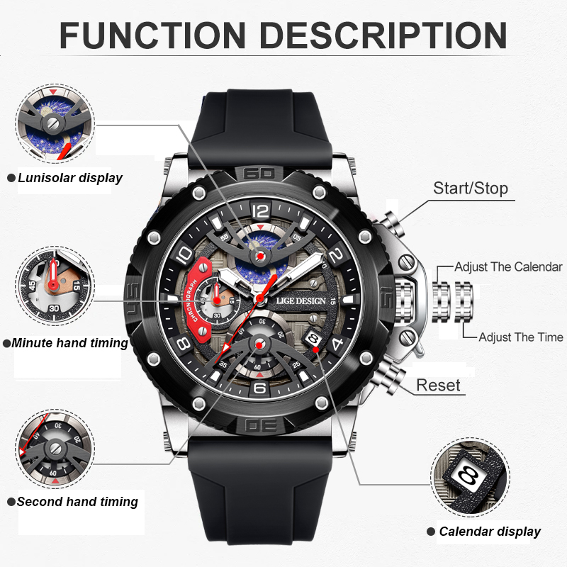 LIGE Top Brand Luxury Men Watc – Smartwatch Nexus Bewertung und Preis