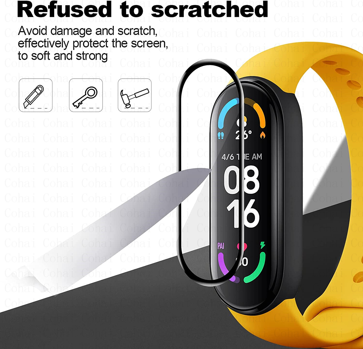 9D Tempered Glass For Xiaomi M – Sport Loop Strap Bewertung und Preis