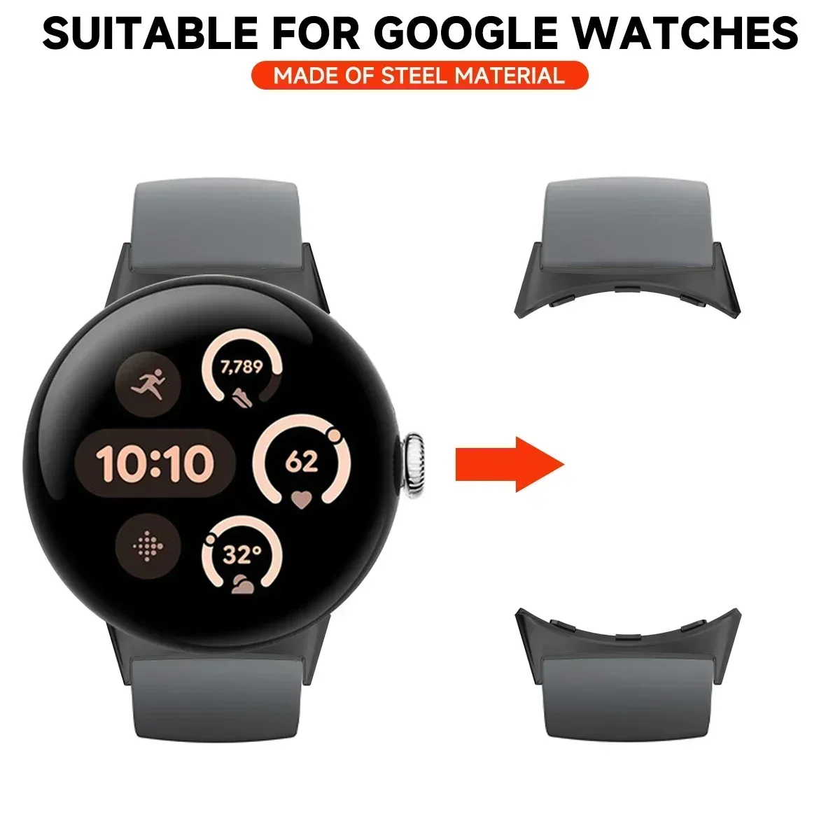 2pcs Watch Strap Connector Ada – Smartwatch Watch Accessories Bewertung und Preis