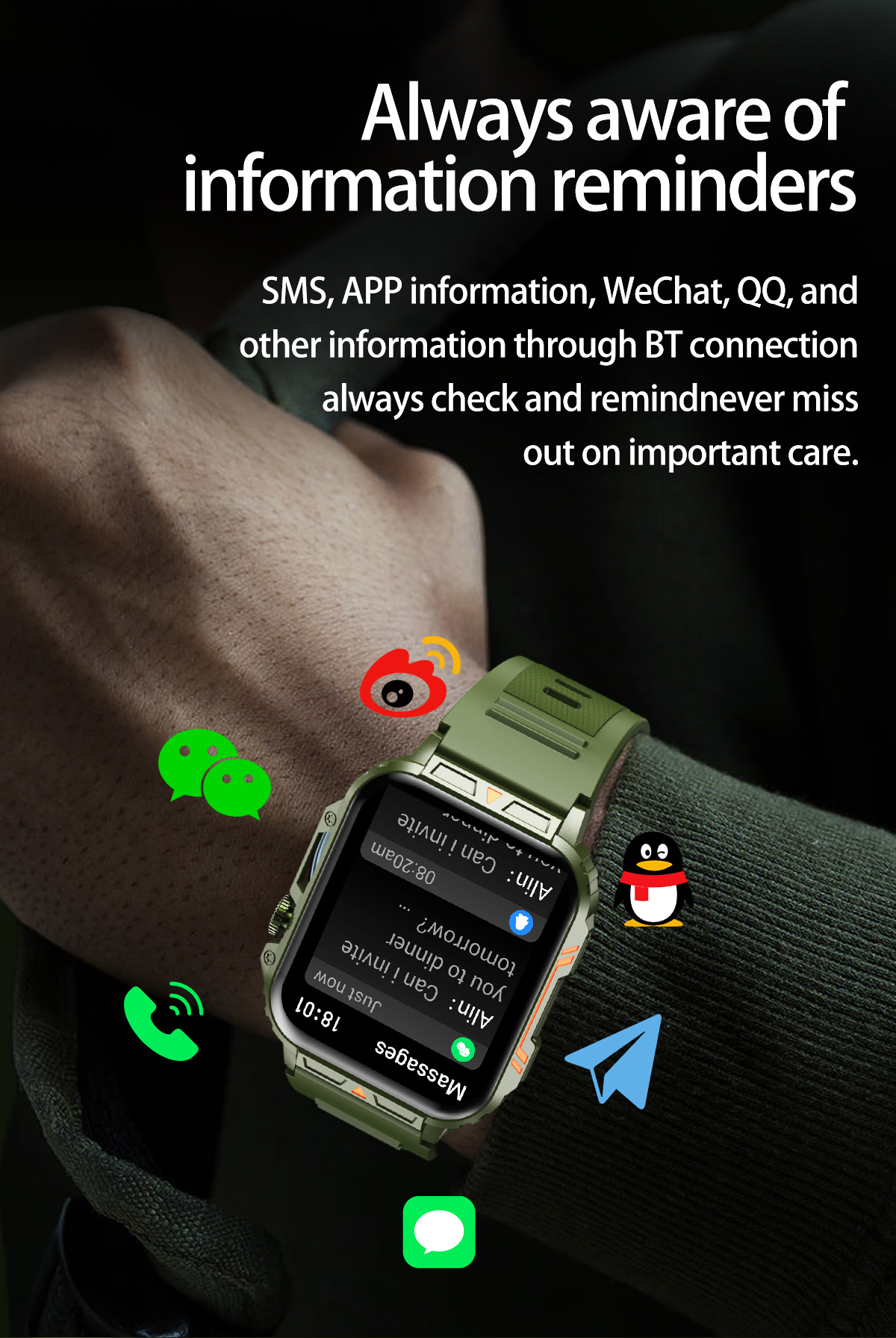 1.91 Outdoor Military Smart Wa – Smartwatch Faces Bewertung und Preis