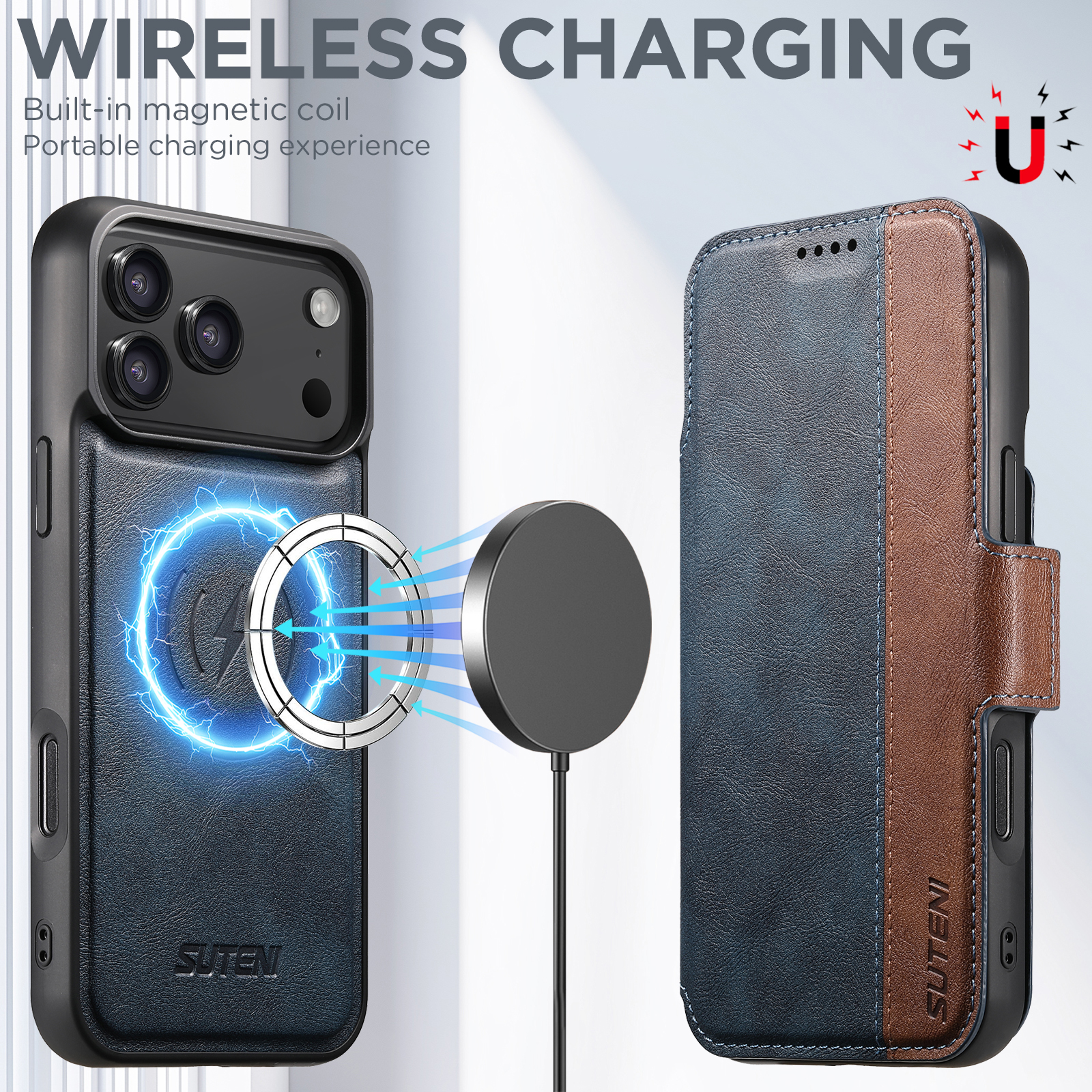 SUTENI Faux Leather Wireless C – Magnetic Charging Stand Bewertung und Preis