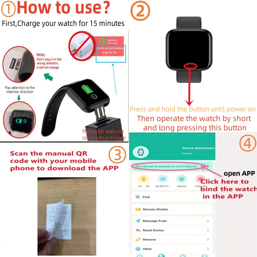 Smart Watch Message Remind Mus – Smartwatch Touch Bewertung und Preis
