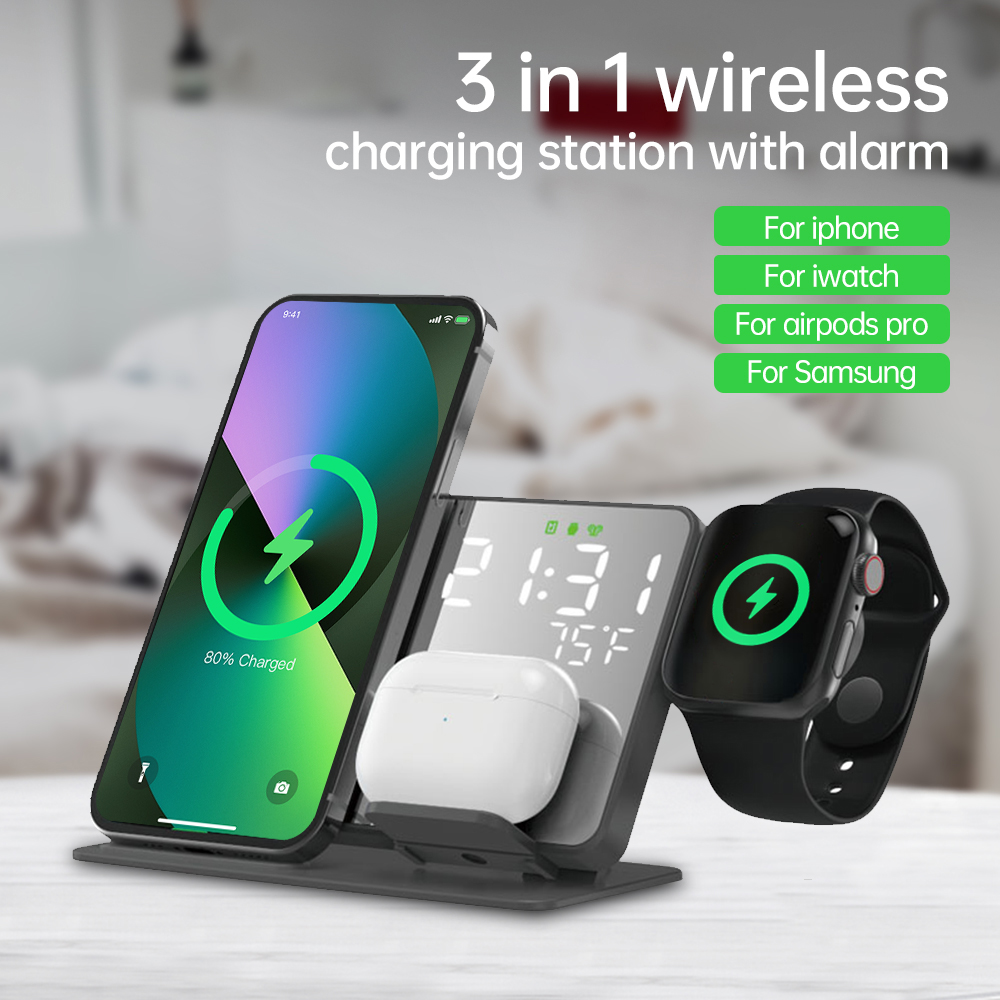 3 in 1 Wireless Charger For iP – Wireless Charger Watch Bewertung und Preis