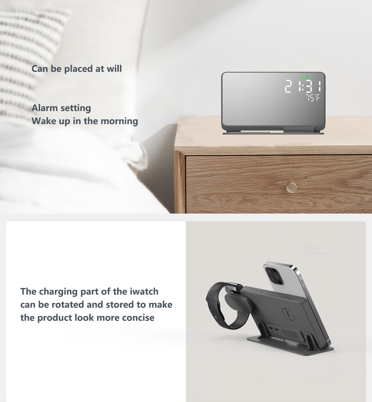 3 in 1 Wireless Charger For iP – Wireless Charger Watch Bewertung und Preis