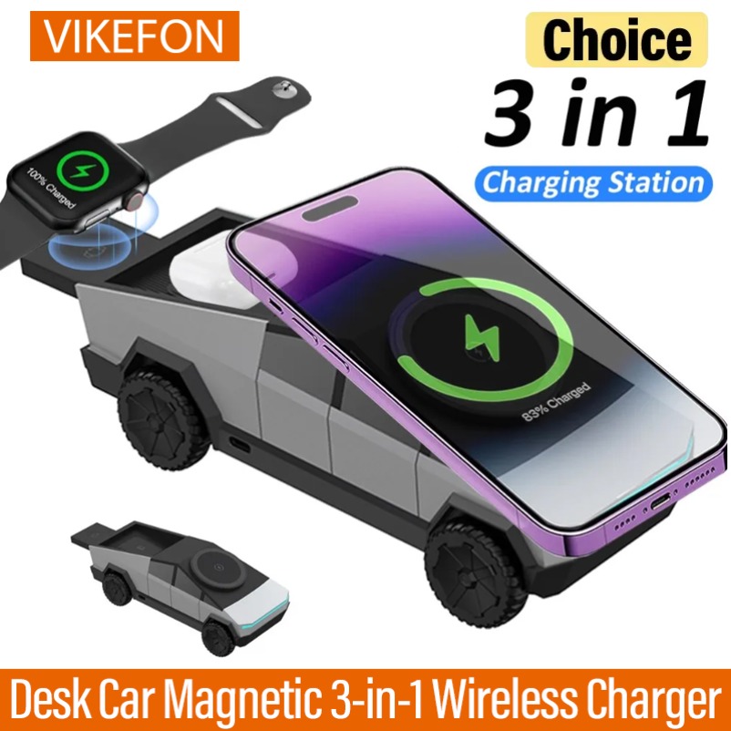VIKEFON Desk Car Magnetic 3-in – Magnetic Charging Stand Bewertung und Preis