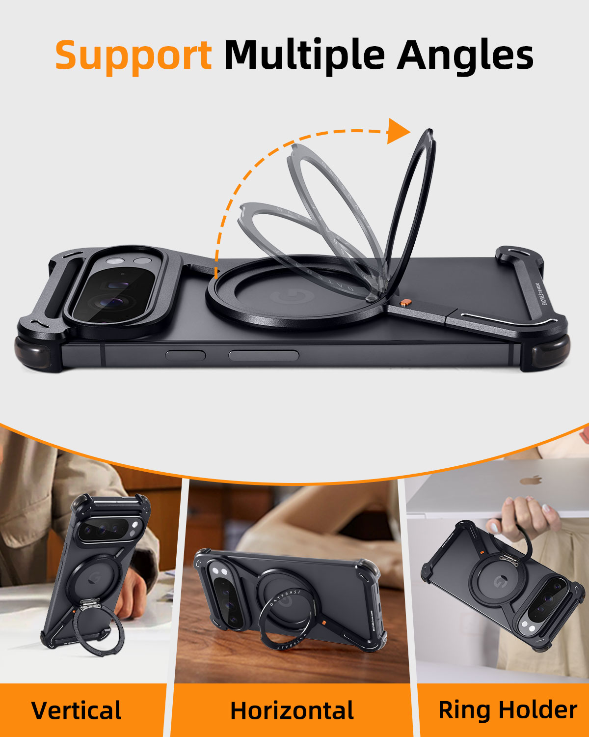 Oatsbasf Metal Phone Case for  – Magnetic Charging Stand Bewertung und Preis