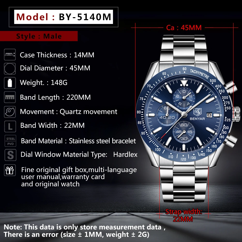 Men Watch BENYAR Top Brand Lux – Smartwatch Nexus Bewertung und Preis