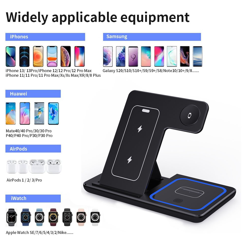 15W 3 in 1 Wireless Charger St – Wireless Charger Watch Bewertung und Preis