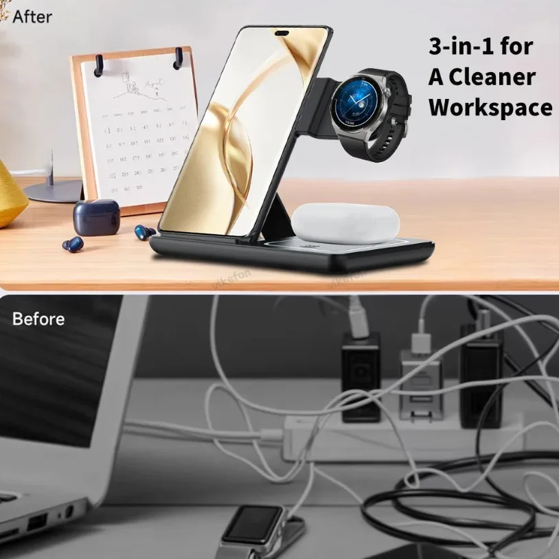 3 in 1 Foldable Wireless Charg – Wireless Charger Watch Bewertung und Preis