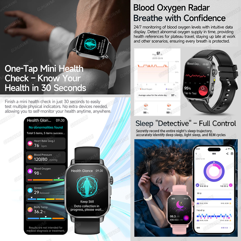 GUHUAVMI 2026 New Precise Heal – Android Smartwatch Accessories Bewertung und Preis