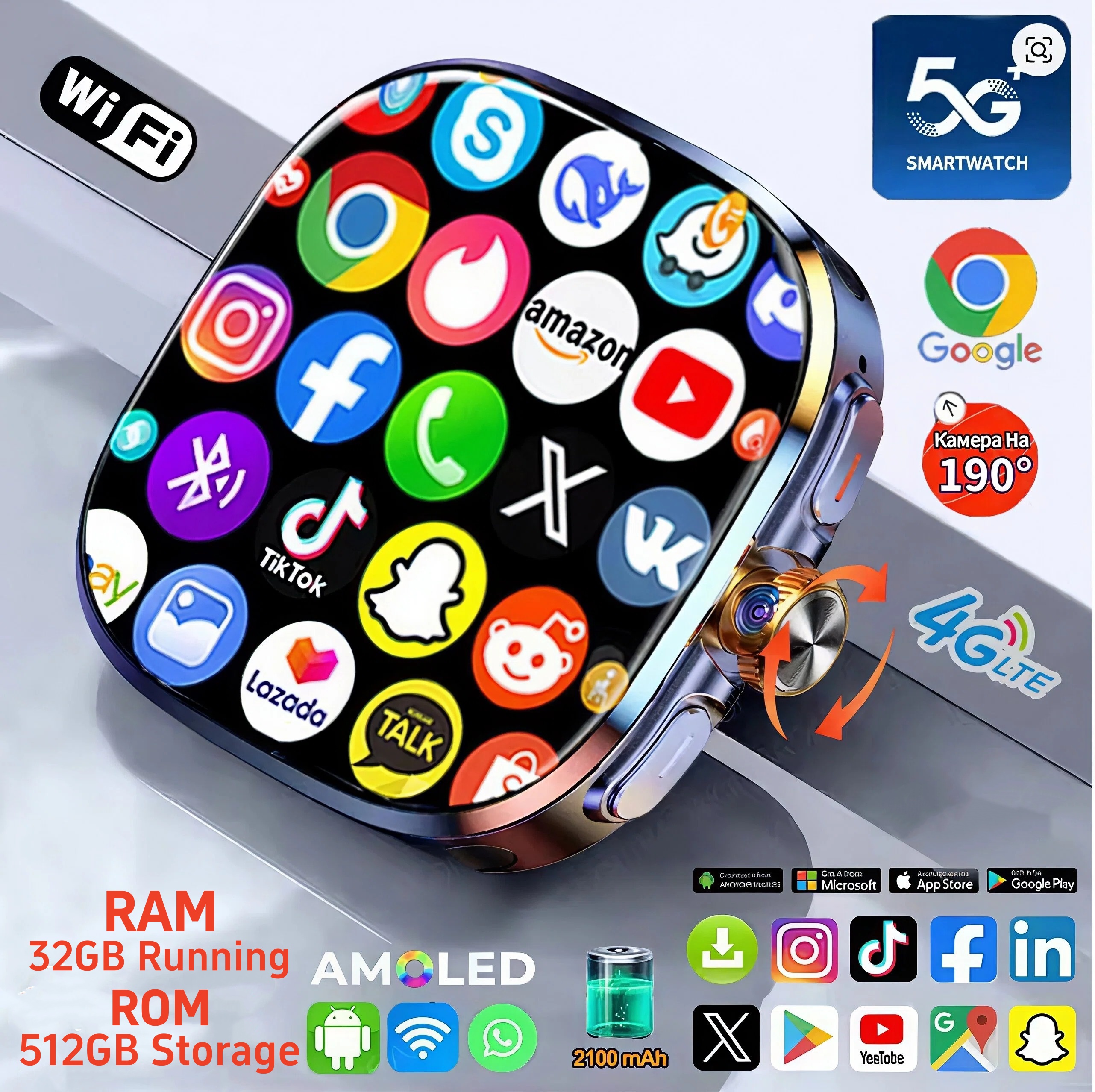 32GB+512GB 5G/4G Android 10.0  – Smartwatch Nexus Bewertung und Preis