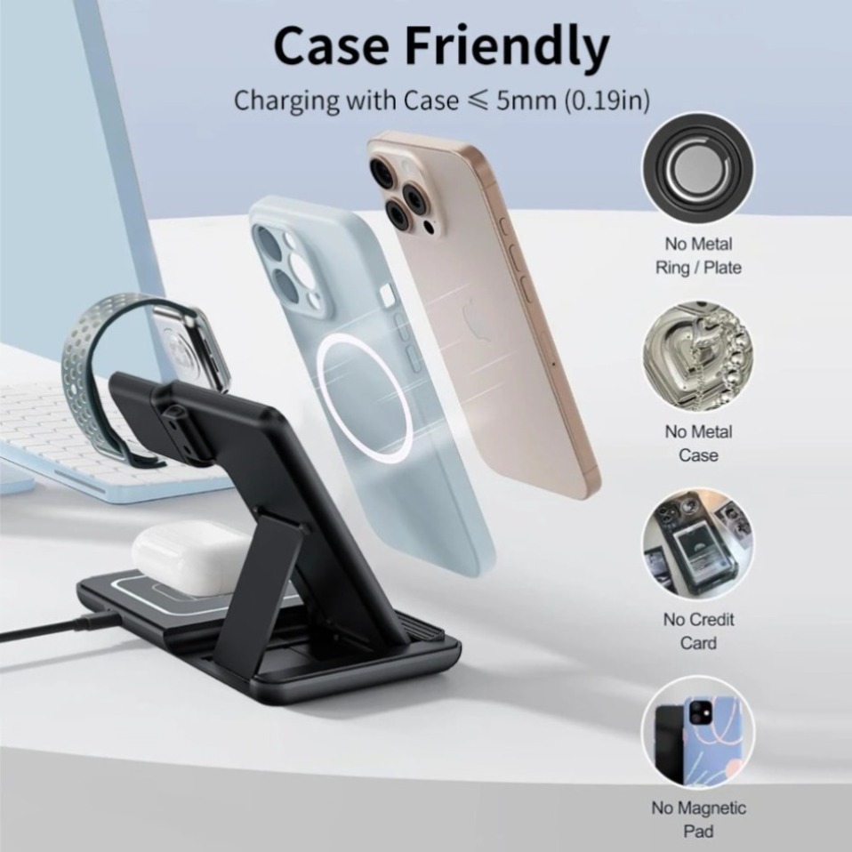 Night LED Light 3 In 1 Wireles – Wireless Charger Watch Bewertung und Preis