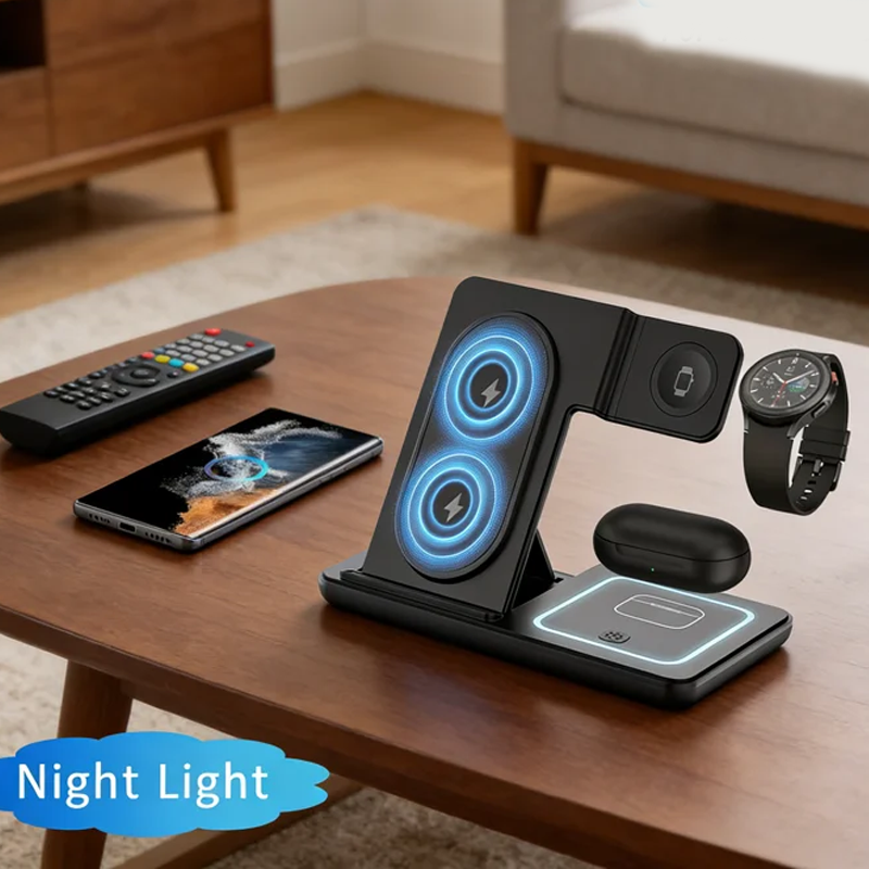 3 In 1 Foldable Wireless Charg – Smartwatch Ac Bewertung und Preis