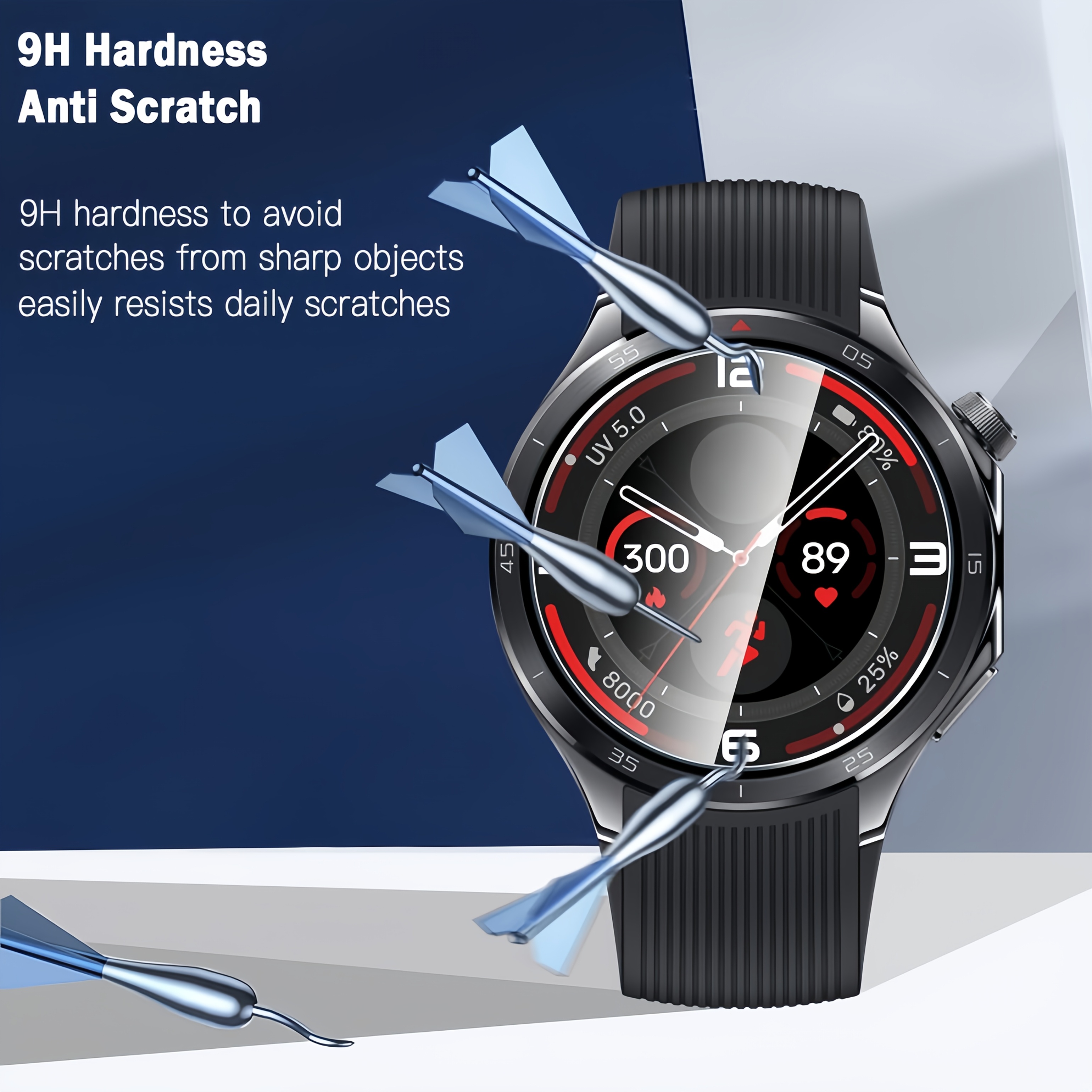3PCS 9H Tempered Glass Screen  – Watch Face Protector Bewertung und Preis